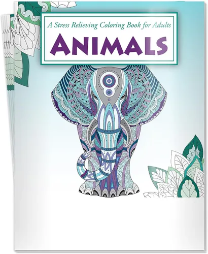 Vista 11 de ZOCO Paquetes de libros para colorear de animales, paquete de 10 a granel con lápices, regalos de atención plena para adultos, personas mayores