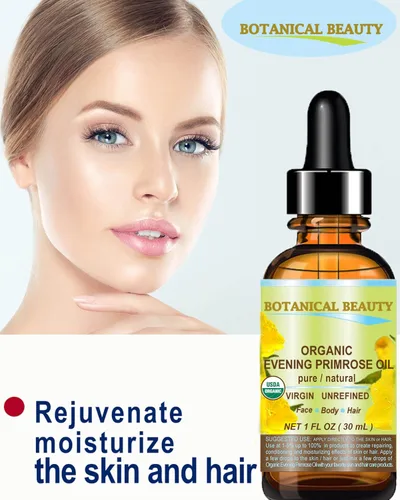Vista 4 de Botanical Beauty ACEITE DE PRIMROSA ORGÁNICO 100% puro natural sin diluir Aceite portador prensado en frío virgen sin refinar. 0.5 Fl.oz.- 0.5 fl oz