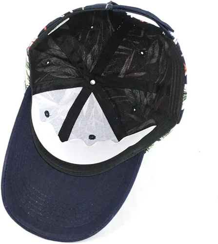 Vista 7 de Cotton Washed Canvas Printed Hat Visor Unisex Sun Adjustable Baseball Caps Squad Visor