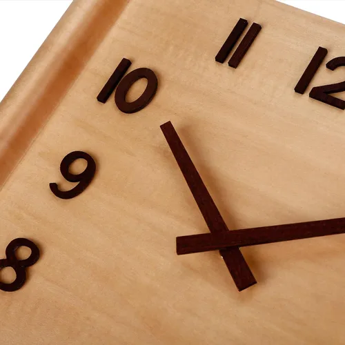 Vista 6 de Reloj de pared de 14 pulgadas; reloj de pared de madera; decoraciones para colgar en la pared; decoraciones; reloj decorativo grande; reloj