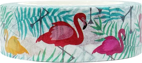 Vista 6 de allydrew Cinta adhesiva Washi, 0.591 in x 5M, zorro y floral
