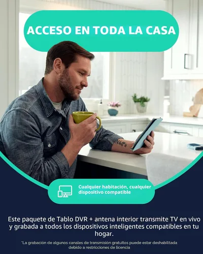 Vista 8 de Tablo TV DVR de 4ª generación de 4 sintonizadores por aire (OTA) y antena de TV interior de 35 millas - Mira, pausa y graba TV en vivo, noticias