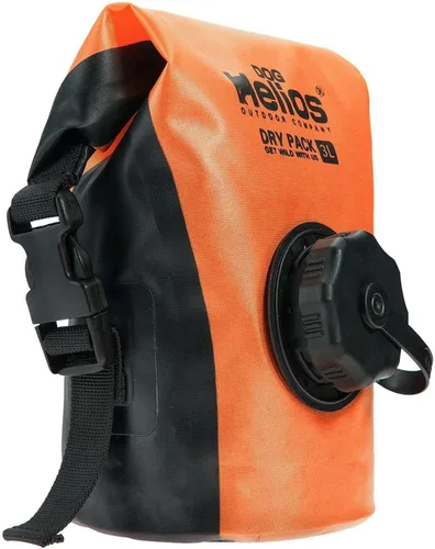 Vista 2 de Dog Helios 'Grazer' Bolsa dispensadora de alimentos secos impermeable para viajes al aire libre, 3L, naranja