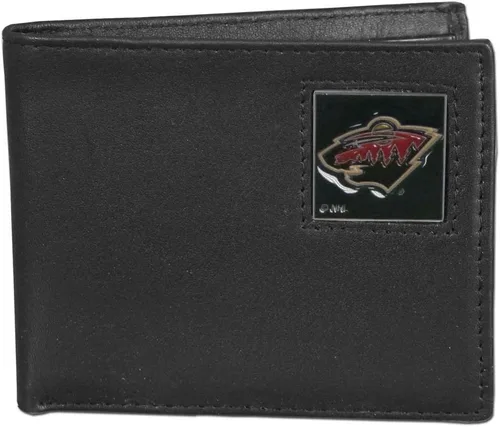 Vista 21 de Siskiyou Sports NHL Cartera de cuero genuino biplegable