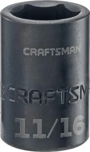 Vista 8 de CRAFTSMAN - Llave de impacto poco profundo, SAE, accionamiento de 1/2 pulgada, 1 pulgada (CMMT15858)