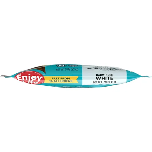Vista 6 de Enjoy Life Mini chips de chocolate blanco para hornear, bolsa de 9 onzas