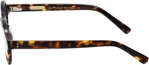 Vista 4 de Ernest Hemingway Lentes de lectura redondos/ovalados con bloqueo de luz azul H4616 Tortoise 1.850 in, Lente de filtro de luz azul