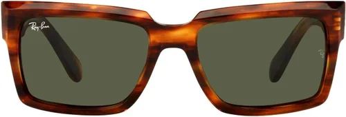 Vista 2 de Ray-Ban Rb2191 Inverness Gafas de sol rectangulares, Rayas HabanaVerde