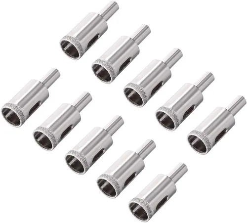 Vista 8 de uxcell Brocas de diamante de 0.157 in, sierras de agujero para azulejos de vidrio, porcelana, mármol, botellas de cerámica, ollas de ladrillo