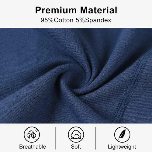 Vista 4 de HUOPAOSHUO Ropa interior para hombre transpirable ropa interior de algodón suave paquete múltiple