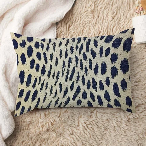 Vista 24 de ArogGeld Funda de cojín lumbar con estampado de guepardo rosa intenso, almohada con estampado de leopardo fucsia para decoración de granja, funda