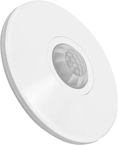 Vista 3 de Maxxima Sensor de ocupación PIR de 360 grados para montaje en techo, sensor de movimiento con cable duro, compatible con LED de 120 V, solución