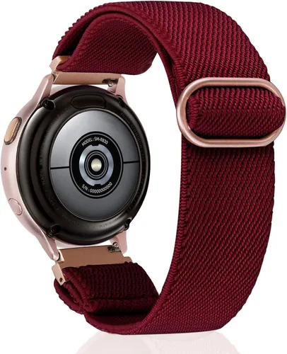 Vista 24 de TOYOUTHS Correa elástica de nylon de 20mm compatible con Samsung Galaxy Watch 7/6/5/4/FE/Active 2 de 40mm 44mm/Watch 6 Classic de 43/47mm/Watch 5