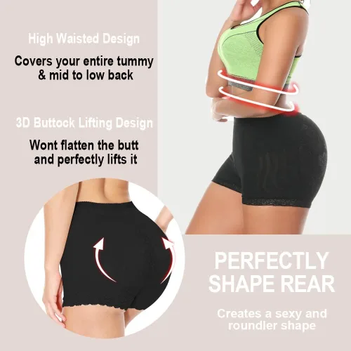 Vista 5 de NINGMI Women Butt Lifter Padded Shapewear Enhancer Control Panties Body Shaper Underwear