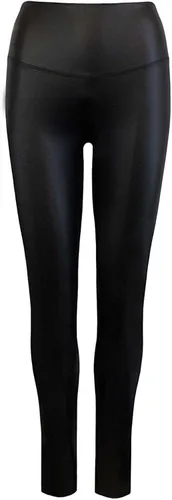 Vista 5 de Yummie Leggings moldeadores de piel sintética con cremallera lateral para mujer