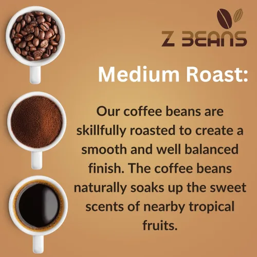 Vista 7 de Café orgánico de grano entero arábica de alta calidad, tostado medio, de origen sostenible, lote pequeño, rico sabor bien equilibrado con notas