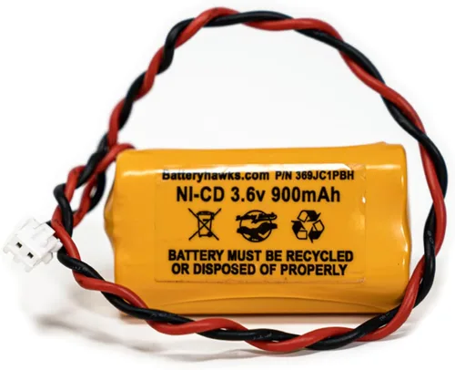 Vista 6 de AA900MAH 6200-RP 3.6v 900mAh Reemplazo de batería Señal de salida Luz de emergencia NiCad 6200RP OSA230 253799 LEDR-1