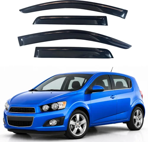 Vista 77 de IG - Visera para ventana para Ford Bronco y F150-F350 1980-1996, deflector lateral tipo cinta adhesiva, resistente, contra lluvia y viento