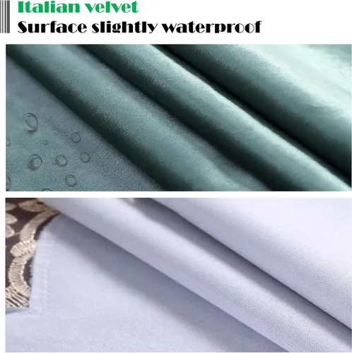 Vista 5 de Juego de fundas para polvo de piano verticales de alta calidad, terciopelo italiano resistente al desgaste con encaje elegante, protector de laca