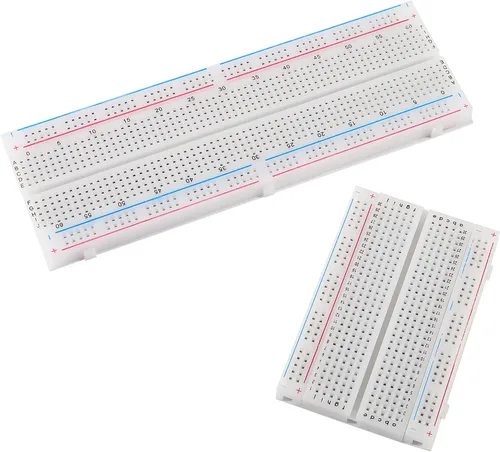 Vista 3 de Alinan Kit de 10 tablas de pan incluido 5 piezas de 830 puntos 5 unids 400 puntos Breadboard para bloques de conexión de distribución Proto Shield