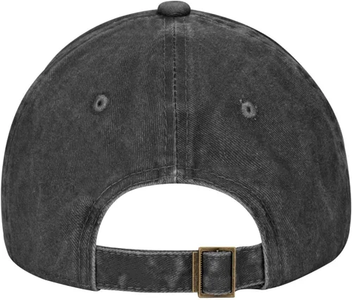 Vista 4 de Angel Devil Hat for Mens Womens Outdoor Sport Washed Cotton Denim Trucker Hats Adjustable Black