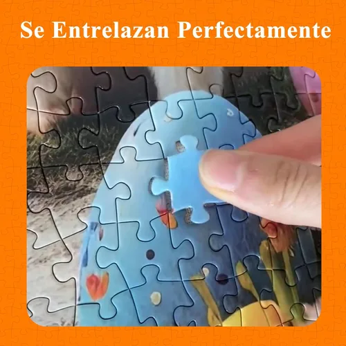 Vista 2 de Rompecabezas para adultos de 1000 piezas, rompecabezas de observación de aves con letra de póster en la parte posterior, piezas únicas que se