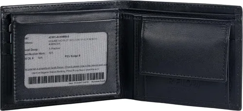 Vista 6 de Divergent By Felix - Cartera delgada de piel RFID con 6 bolsillos, color negro, Negro