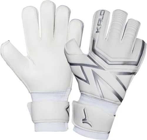 Vista 10 de Kalci Guantes de portero de fútbol con acolchado de espuma de látex para niños/adultos, protección de dedos transpirables, guantes de portero