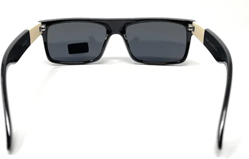 Vista 5 de Locs 91075 - Gafas de sol negras Auténtico Gangster Squared Plana Top Ivory Arms Shades