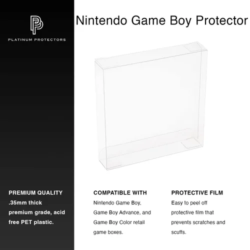 Vista 2 de Game Boy & Advance Game Box Protector Cases (10 Pack) Clear Plastic .35mm