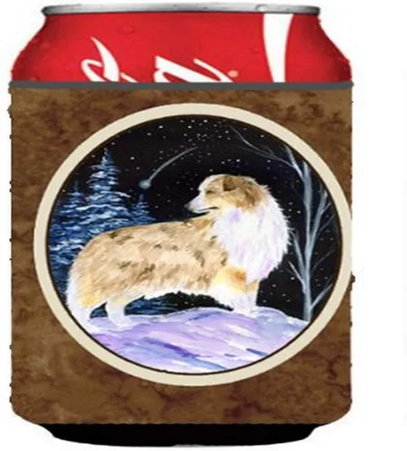 Vista 61 de Caroline's Treasures SS8447CC Starry Night English Bulldog - Enfriador para latas o botellas, lavable, funda plegable con aislamiento para bebidas