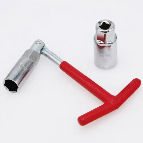 Vista 5 de Kit de herramientas de instalación de extractor de llave de bujía, acero aleado, rotación de 360 grados (junta universal con mango T), enchufe