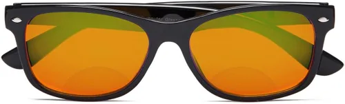 Vista 2 de Eyekepper Lentes bifocales ámbar con bloqueo azul para dormir y lectores bifocales nocturnos, lentes especiales de color naranja para mujeres