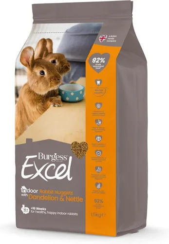 Vista 4 de ADSDIA Excel Burgess - Pepitas de conejo para interiores, 3.3 lbs