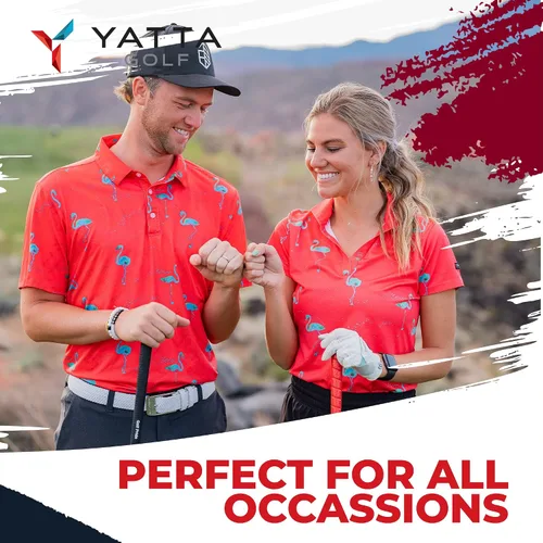 Vista 8 de YATTA GOLF Polo de golf para mujer resistente a las arrugas absorbe la humedad y cuello en V para mujer