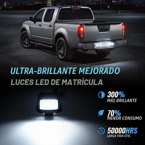Vista 2 de Luces LED de matrícula para Niss'an Titan Frontier Xterra Armada