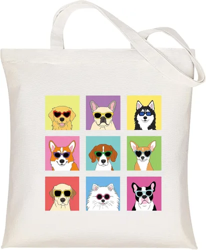 Vista 11 de Bolsa de lona Louise Maelys para mujer, linda estética cardenal, de algodón, para compras, regalo para mujeres, bolsas de comestibles reutilizables