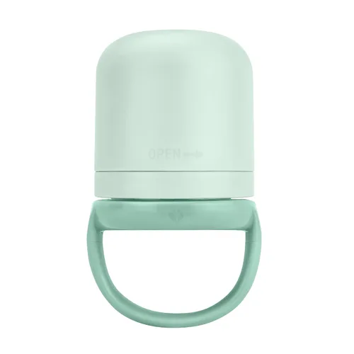 Vista 2 de Green Sprouts Silicone & Sprout Ware Alimentador de primeros alimentos, 6 meses +, plástico vegetal, silicona curada con platino, seguro