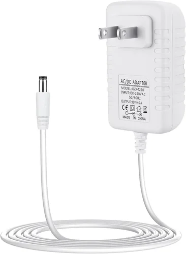 Vista 4 de Cargador de 12V para extractor de leche Spectra S1, S2, cable de alimentación de repuesto, color negro