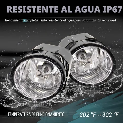 Vista 6 de Conjunto de lámparas antiniebla de conducción para Nissan Maxima 2000-2001 2000-2003 Sentra 2001-2004 Frontier 2002-2004 Xterra reemplazo de luz