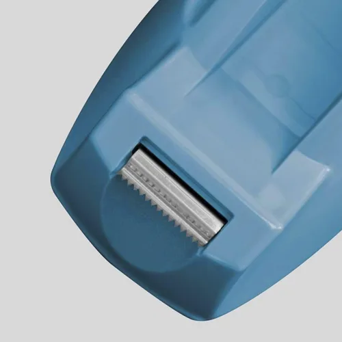 Vista 6 de Acrimet Dispensador de cinta de escritorio premium, plástico, base antideslizante (resistente) (color azul claro) Heavyweight non-slip base for