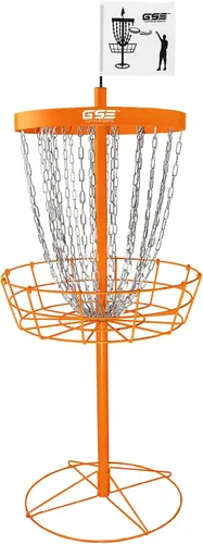 Vista 8 de GSE Pro 24-Chain Disc Golf Basket, Portable Regulation Size Goal Target