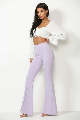 Vista 2 de Cemi Ceri Pantalones acampanados de cintura alta para mujer