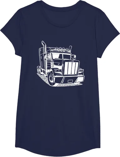Vista 65 de Diesel Big Rig 18 Wheeler - Camiseta de camionero para camionero, Negro, S