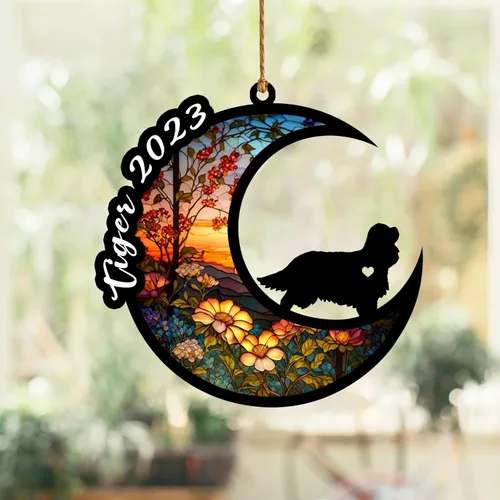 Vista 118 de Atrapasoles conmemorativo para perros, regalo de condolencia de perro de la pérdida del bulldog americano, regalos conmemorativos para los amantes