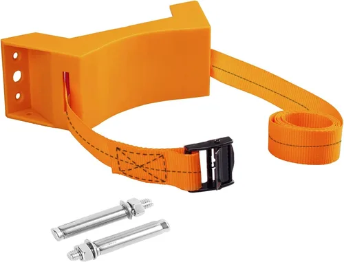 Vista 9 de Soporte de pared cilíndrica, soporte de tanque de nitrógeno resistente con tornillos SUS 304 y correa de 59 pulgadas compatible con 4 a 12 pulgadas