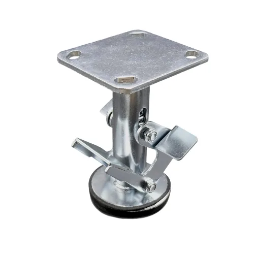 Vista 8 de Service Caster Cerradura de piso de doble pedal de 4 pulgadas con placa superior - Marca Service Caster