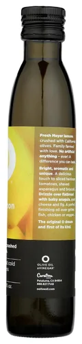 Vista 6 de O OLIVE OIL & VINEGAR Aceite de oliva de limón orgánico triturado Meyer, 8.45 onzas líquidas