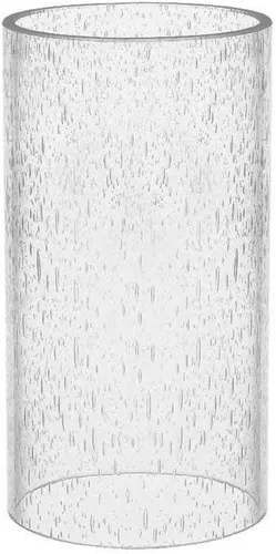 Vista 5 de Pantalla de lámpara de vidrio cilíndrico transparente recta de repuesto con múltiples efectos (cilindro de burbujas con filtro)