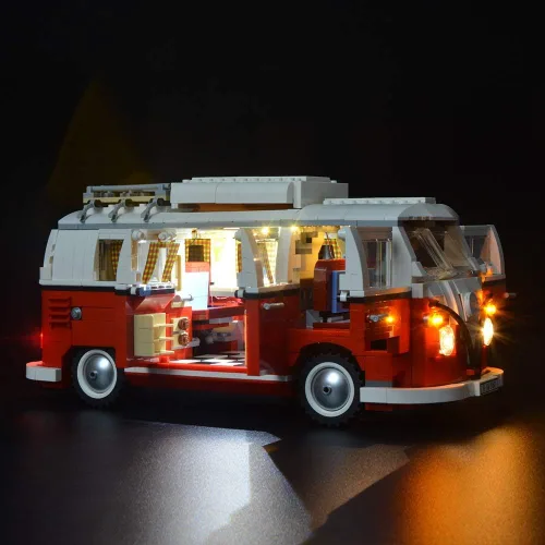 Vista 4 de BRIKSMAX Kit de iluminación LED para Autocaravana Volkswagen T1 - Compatible con modelo de bloques de construcción Lego 10220 - no incluye el set